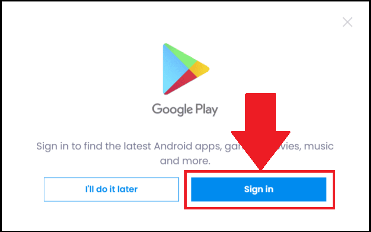 Google Play на Bluestacks 4