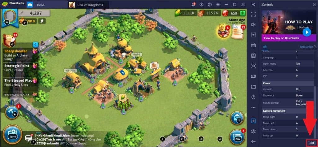 How to zoom out in a game on BlueStacks