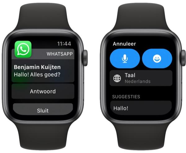 Использование WhatsApp на Apple Watch