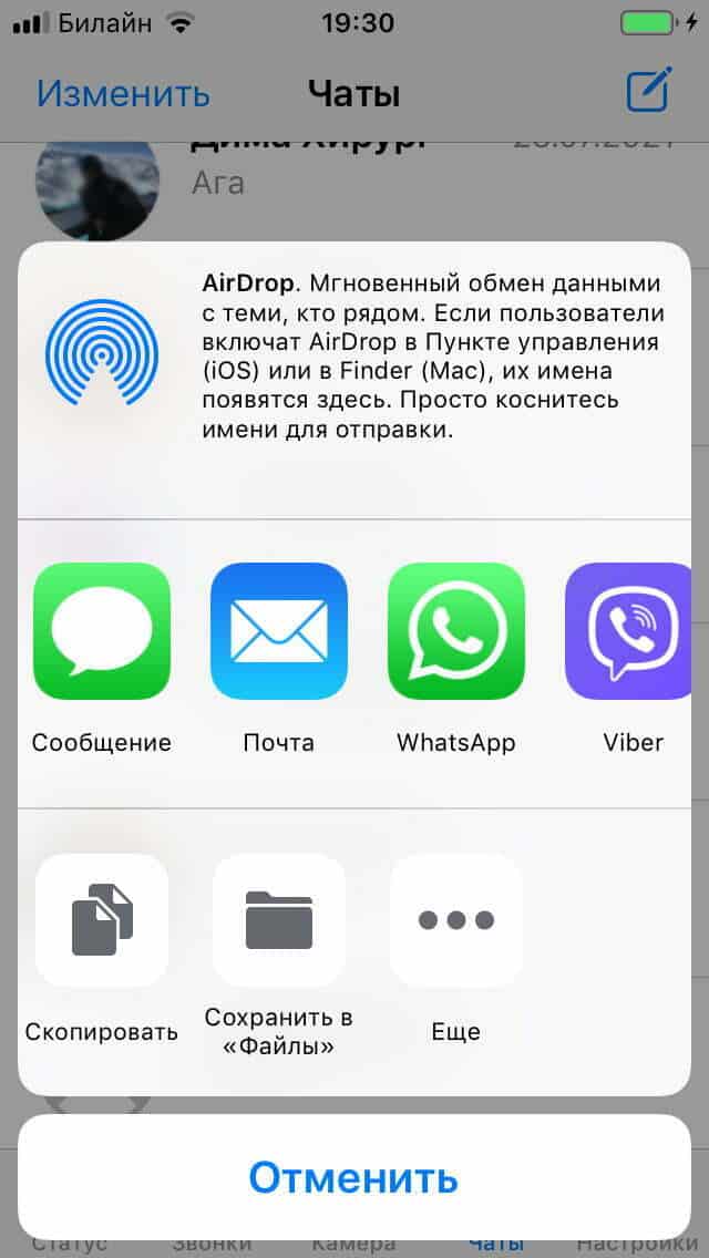 Как создать резервную копию WhatsApp на iPhone без iCloud