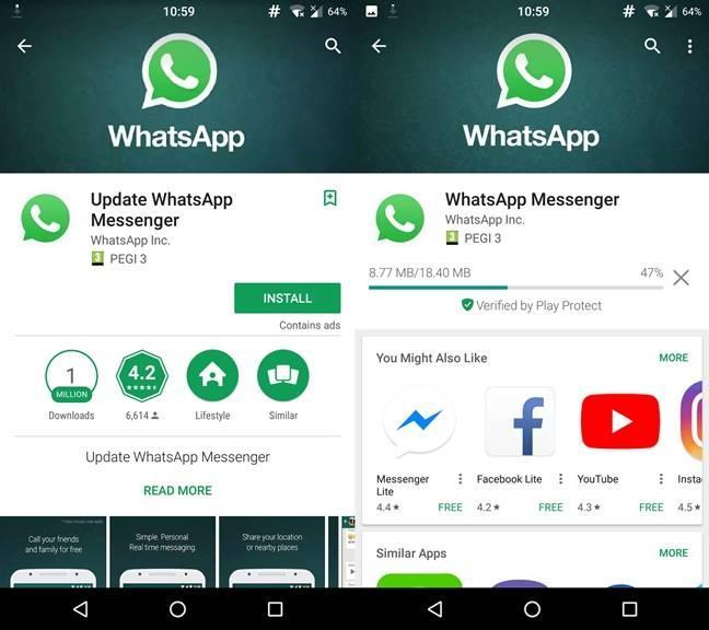 Установка WhatsApp на Android