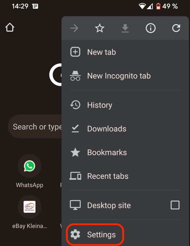 Managing and configuring Google Chrome on Android