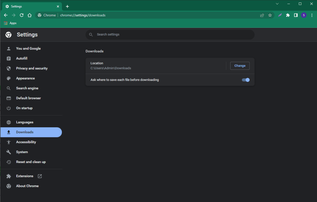 Where to find Chrome downloads