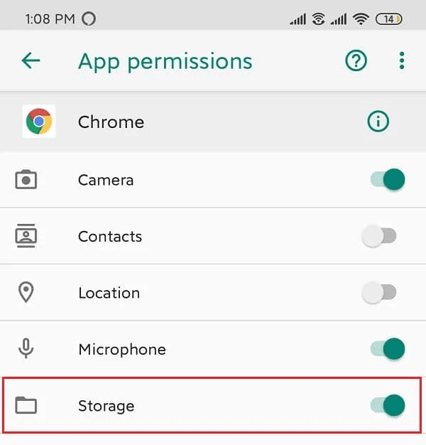 Chrome app permissions on Android