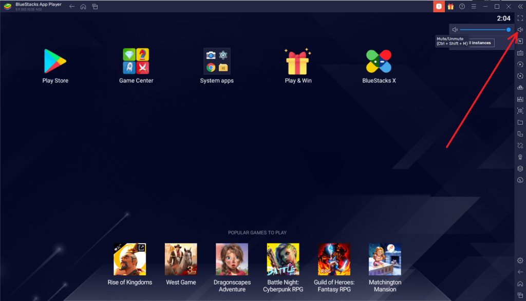 Why is there no sound on BlueStacks 5