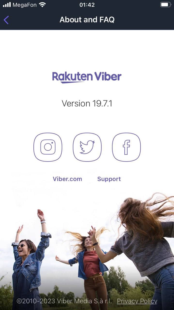 Contacting Viber tech support